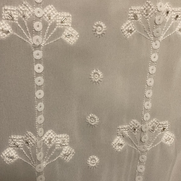 Lane Bryant 22-24 sheer white peasant blouse - Picture 7 of 7